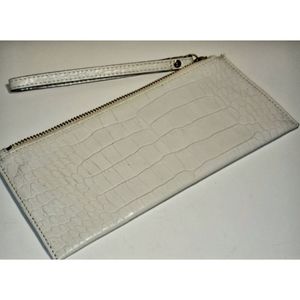 Kate Spade Leather Animal Embossed Pouch Wristlet